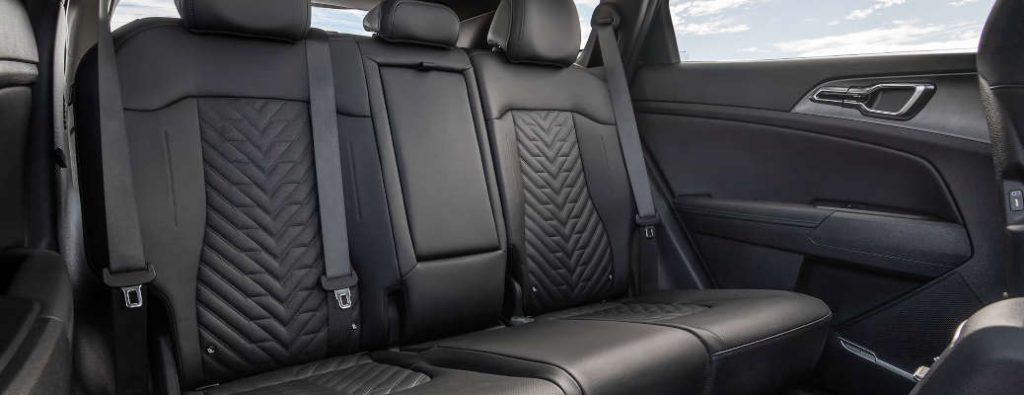 The comfortable interior of the 2026 Kia Sportage X-Line
