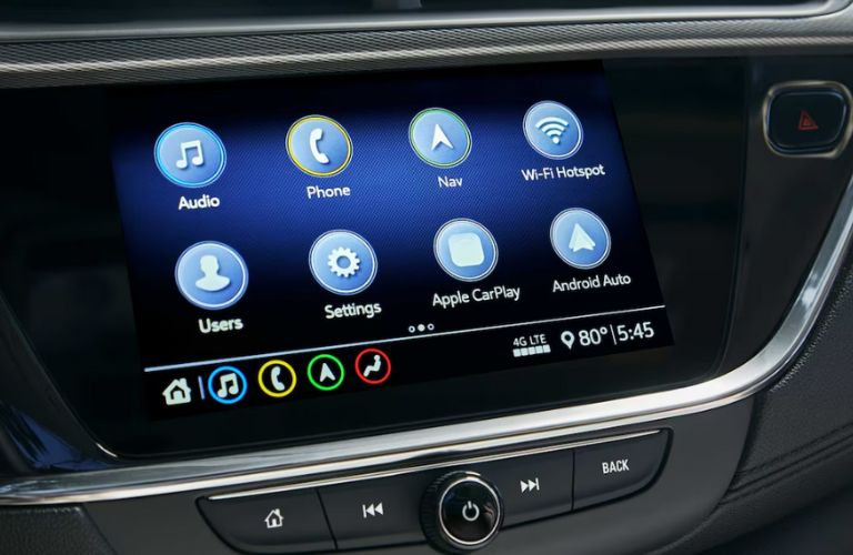 touchscreen display of the 2023 Buick Encore GX