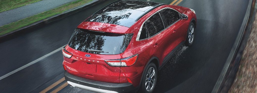Rear view of the 2021 Ford Escape