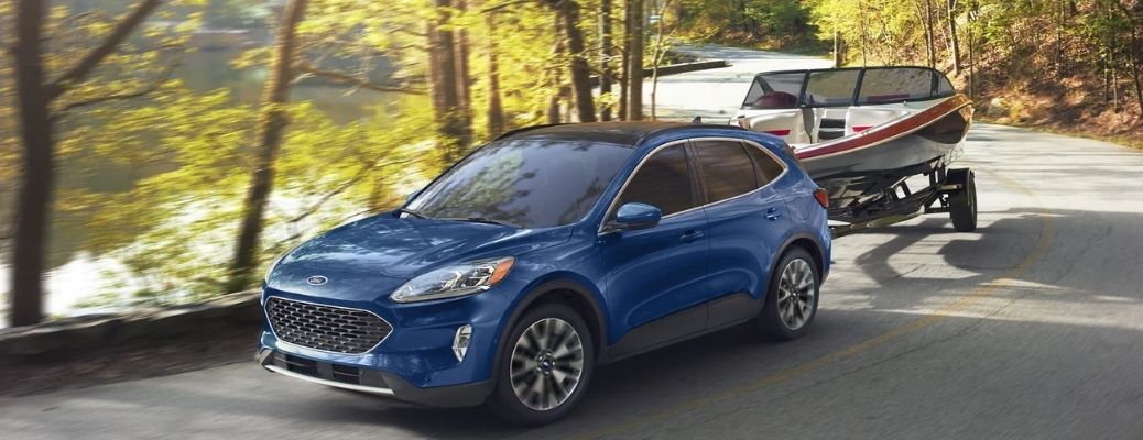 2022 Ford Escape towing a trailer