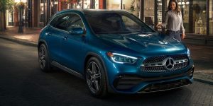 What are the exterior colors available for the 2023 Mercedes-Benz GLA SUV?