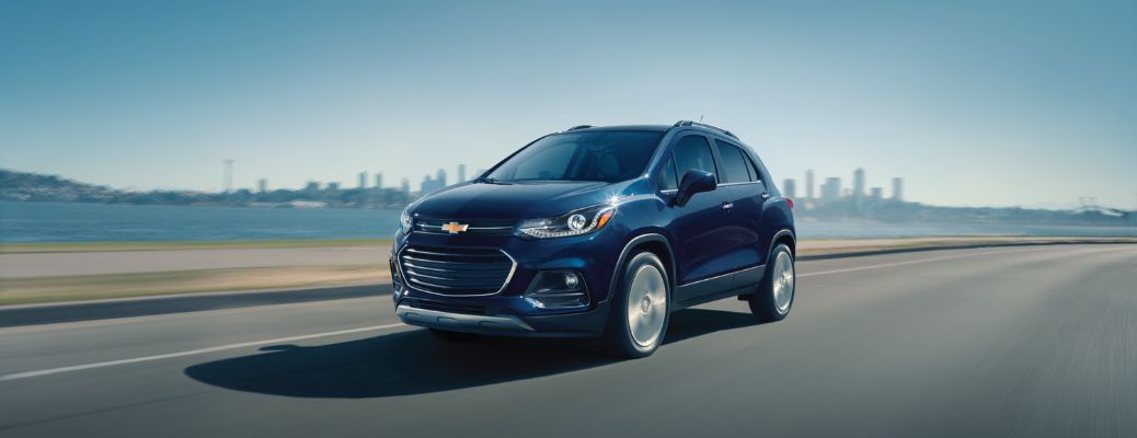 2018 Chevy Trax driving in a city