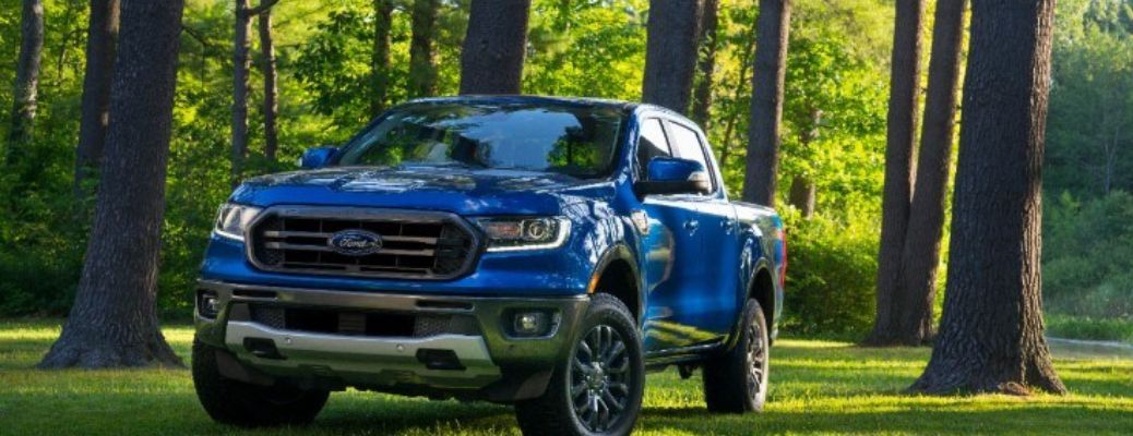 2019 Ford Ranger blue frontview