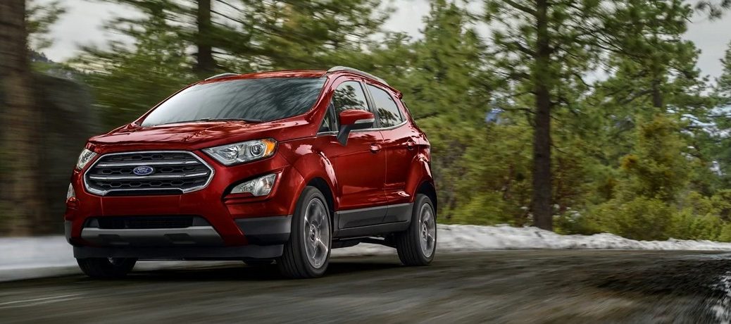 2021 Ford Ecosport driving on the road