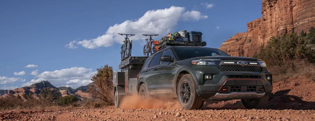 2023 Ford Explorer® Towing off road