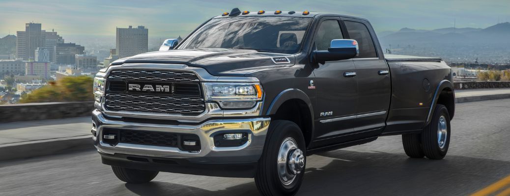 Black 2022 Ram 3500 towing a trailer. What are the engine specifications