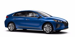 2018 Hyundai Ioniq Hybrid in Electric Blue Metallic