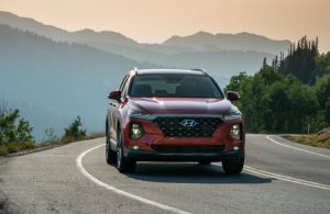 2019 Hyundai Santa Fe on the road