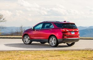 Backview of the Red 2020 Chevy Equinox 