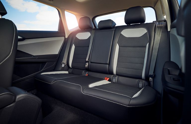 rear seat view of the 2022 VW Taos