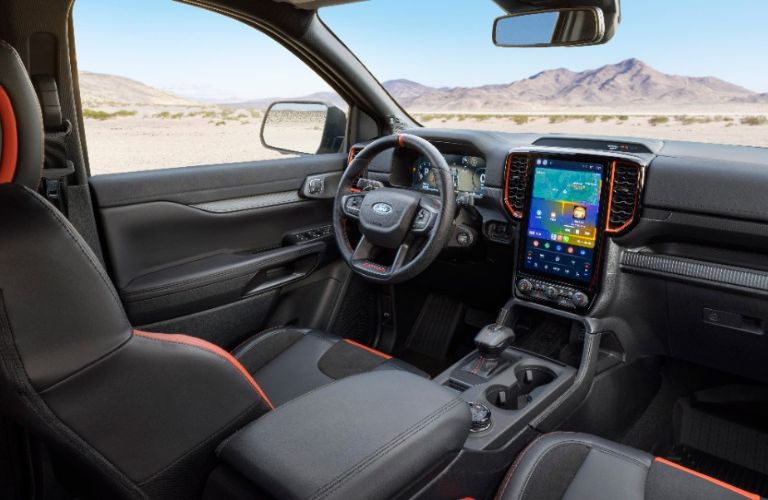 2024 Ford Ranger Raptor Steering Wheel and Dashboard