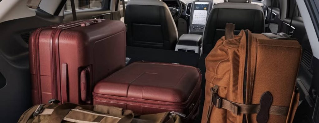 2023 Ford Edge Cargo and Towing capabilities include fold down rear seats, pictured here.