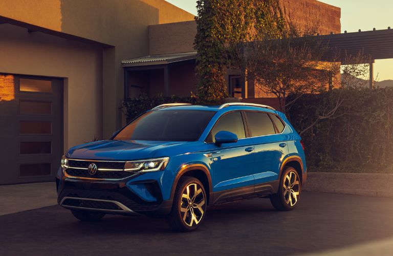 2022 Volkswagen Taos parked in a driveway