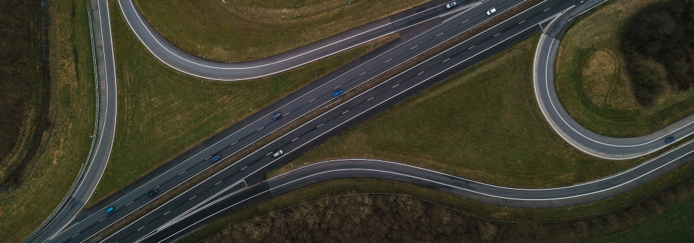 Aerial View of Highways