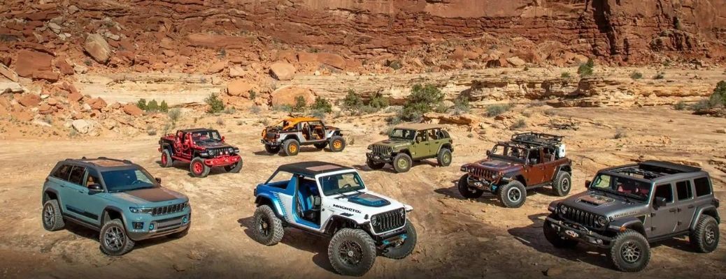 The long lineup of Jeep SUVs