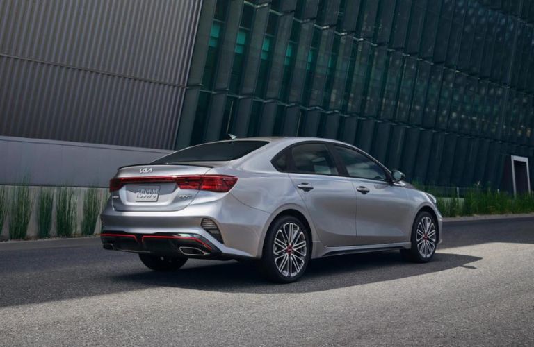 Rear view of the 2023 Kia Forte