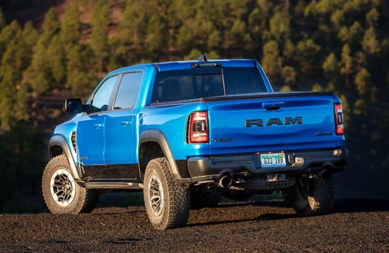 One blue color 2023 Ram 1500 is shown.