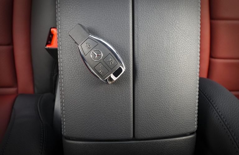 Key of a car is shown.