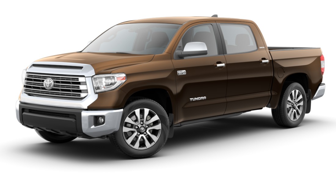 Smoked Mesquite 2020 Toyota Tundra on White Background