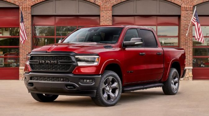 2022 RAM 1500 Built to Serve Edition parked in a garage