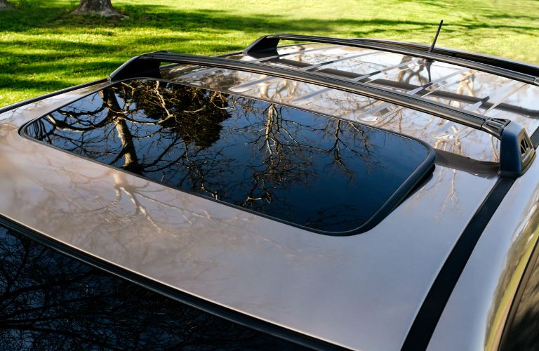 sunroof view of a SUV