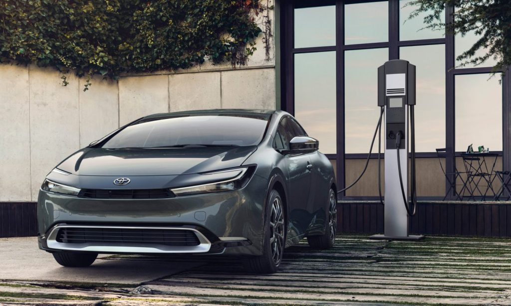 2023 Prius Prime at Electric Vehicle Charging Station