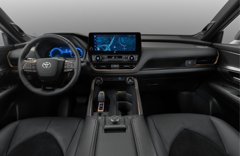 2024 Toyota Grand Highlander steering wheel and dashboard