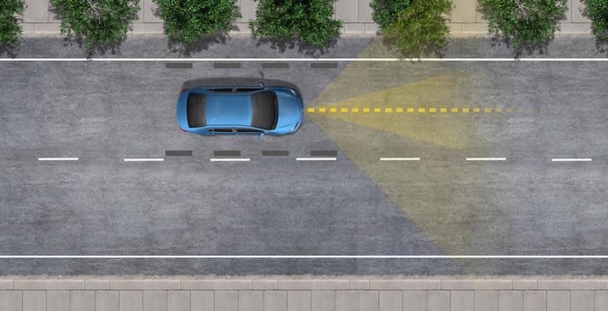 Toyota Safety Sense Lane Tracing Assist
