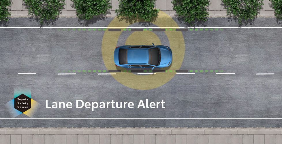 Toyota Safety Sense Lane Departure Alert With Steering Assist