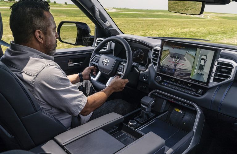 Man driving the 2023 Toyota Tundra 