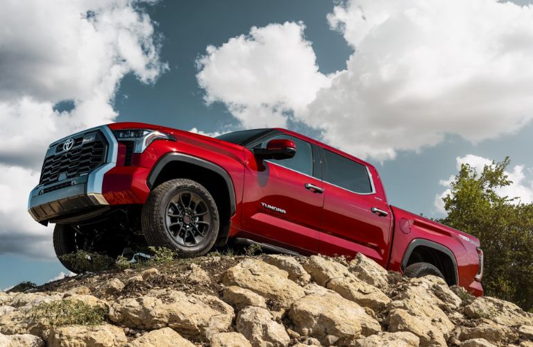 2023 Toyota Tundra red offroading 