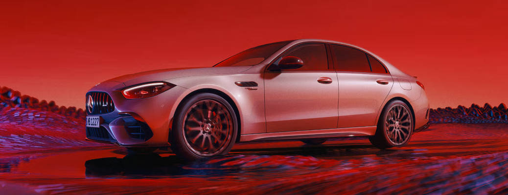 A side exterior view of the 2025 Mercedes-AMG® C 43 Sedan