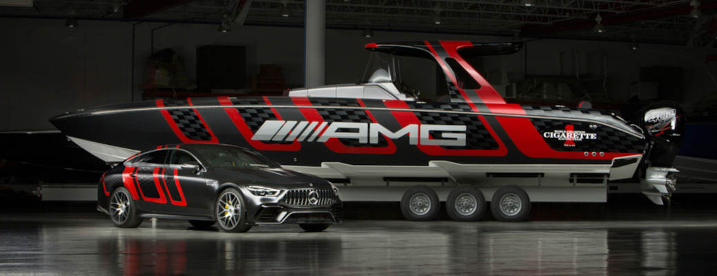 The Mercedes-Benz racing boat born from the AMG® and Cigarette Racing partnership