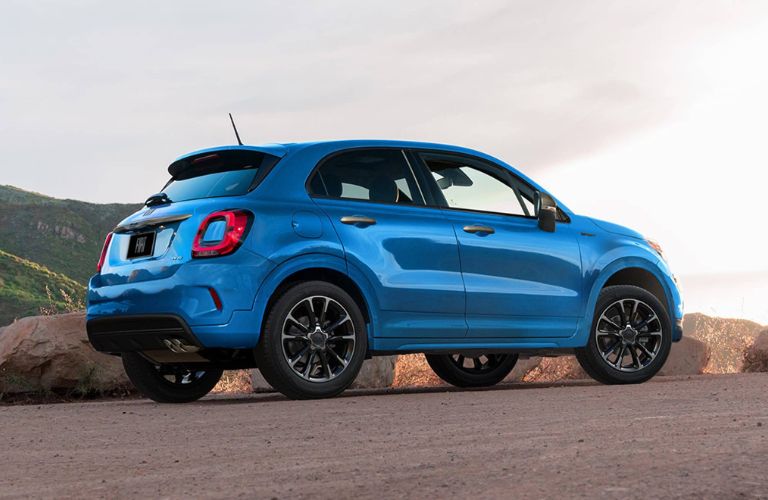 2022 Fiat 500X parked on a plateau