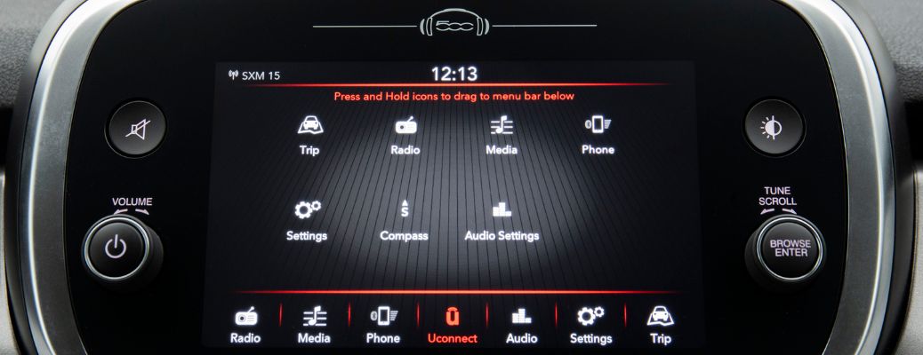 2022 Fiat 500X infotainment system