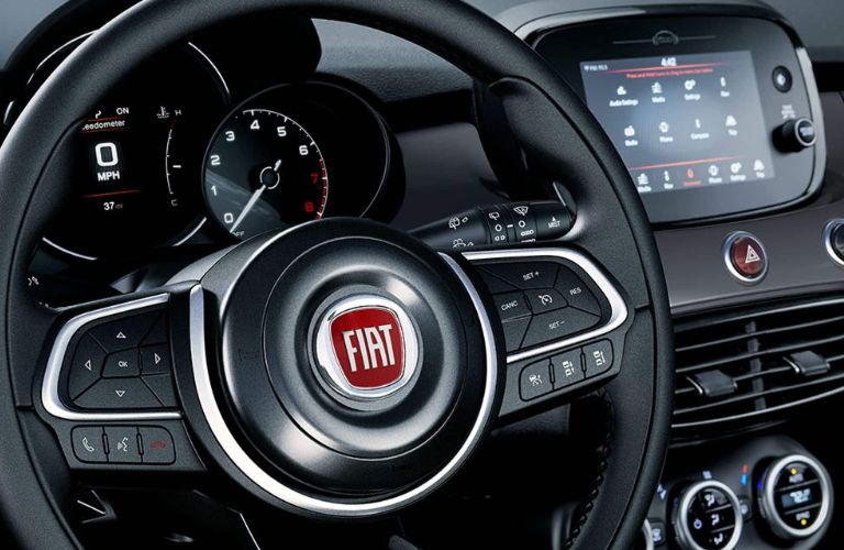 2023 Fiat 500X steering and dashboard