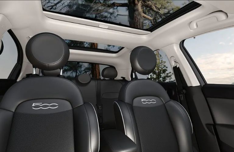 interior seat view of the 2023 Fiat 500X