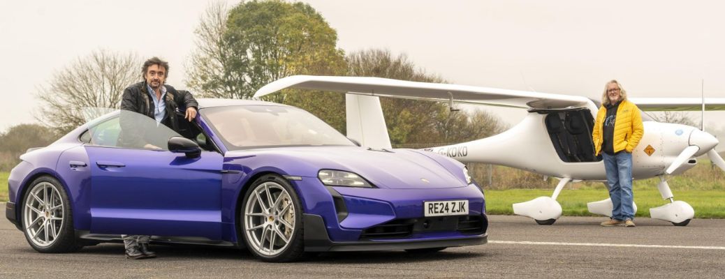 Porsche Taycan Turbo GT and Electric Plane