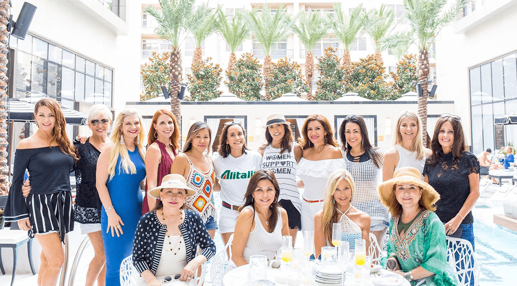 The women of Heels and Horsepower at the Poolside and Pistons event