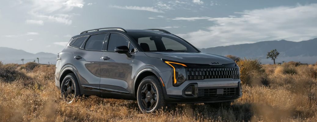 side and front view of the 2026 Kia Sportage