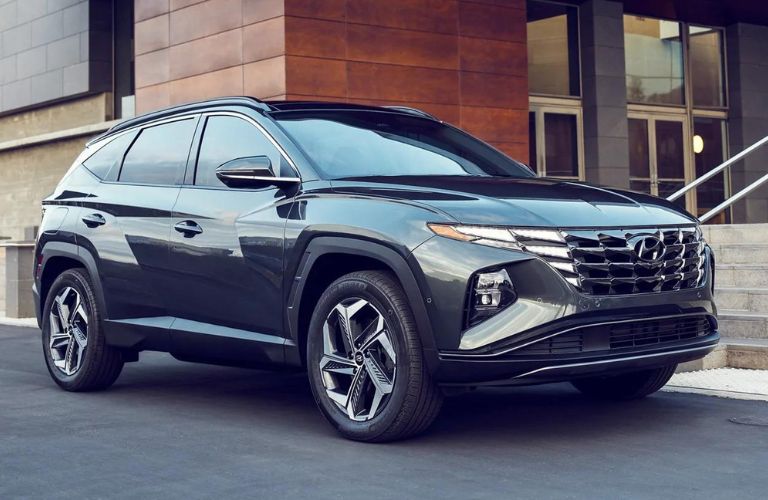 2023 Hyundai Tucson PHEV in a city road