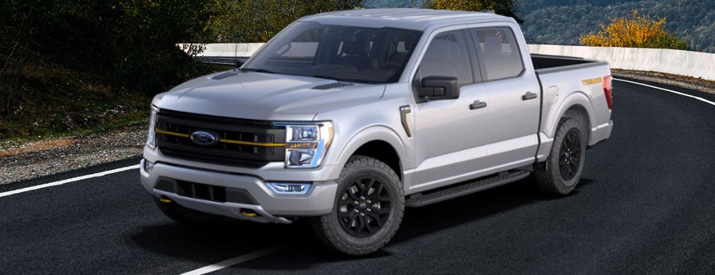 2021 Ford F-150 Tremor truck on a road
