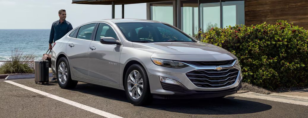 2024 Chevrolet Malibu side and front view
